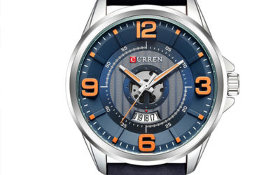 CURREN Original Good Quality Men’s Waterproof Leather Strap Date Wrist Watch