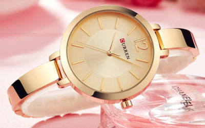 CURREN 9012 Fashion Gold Stainless Steel Ultra thin Quartz Women Watches
