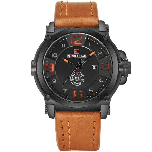 NAVIFORCE-Sports-Quartz-Leather Strap Watch-9099-for-men